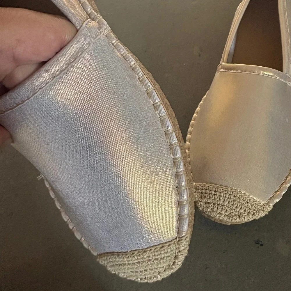 Sea Star Beachwear Champagne Gold Espadrille Water Shoe Women 10 Resort Travel